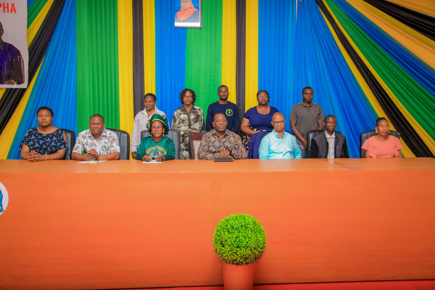 The leadership panel at a NACOPHA zonal meeting